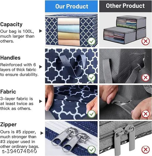 PVC Front Storage Cover Bag(pack of 6)