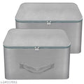 Moisture-Proof Underbed Wardrobe Clothes Storage Bags Pack of 2 Grey